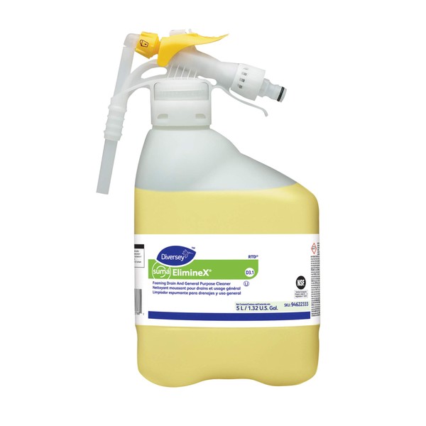 Diversey Suma ElimineX D3.1 Foaming Drain and General Purpose Cleaner