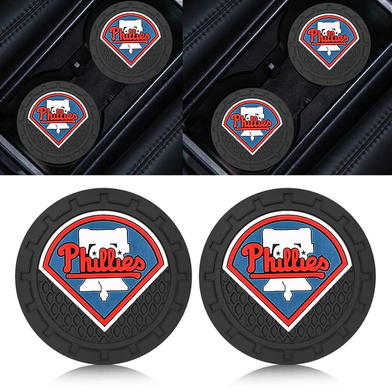 Phila Phillies Car Cup Holder Coasters for Baseball Fans,Philadelphia Phillies