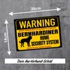 Saint Bernard Dog Sign Warning Security System Door Sign Dog