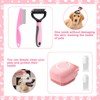 VCZONE 8 Pcs Dog Grooming Kit with Self Cleaning Tools: