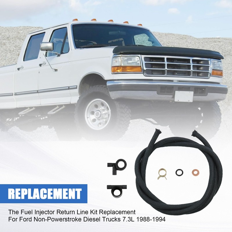 JDMSPEED New Fuel Injector Return Line Kit Replacement For Ford