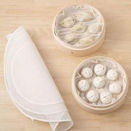 ILLIDAN Steamed Cloth 100% Cotton, Diameter: 7.1 inches (18 cm), 7.9 inches (20 cm), 9.4 inches (24 cm), 10.2 inches (26 cm), 10.2 inches (28 cm), 12.8 inches (30 cm), Steaming Sheet For Steamers,