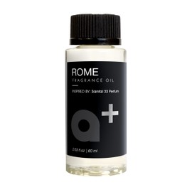 Aromar+ Fragrance Oil – Rome-Inspired by Santal – Luxury Hotel Scent Experience with Leather, Cedar & Sandalwood – for Waterless Diffusers – Long-Lasting Home Aroma – 2oz/60mL