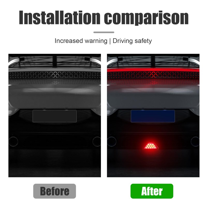 Suvnie Car F1 Style Brake Light, DRL Fog Rear Tail