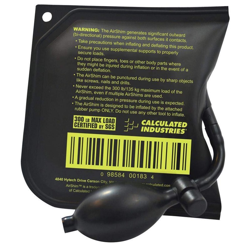 Calculated Industries #1190 Air Shim Inflatable Pry Bar and Leveling