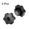 sourcing map 4pcs Star Knobs M8 Female Thread 48mm Head