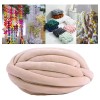 Hilo Grueso, Hilo Tubular Gigante Para Tejer Con Beige