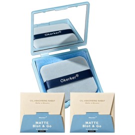 Okerker 300PCS Oil Blotting Papers for Face - Controls Shine, Saves Makeup