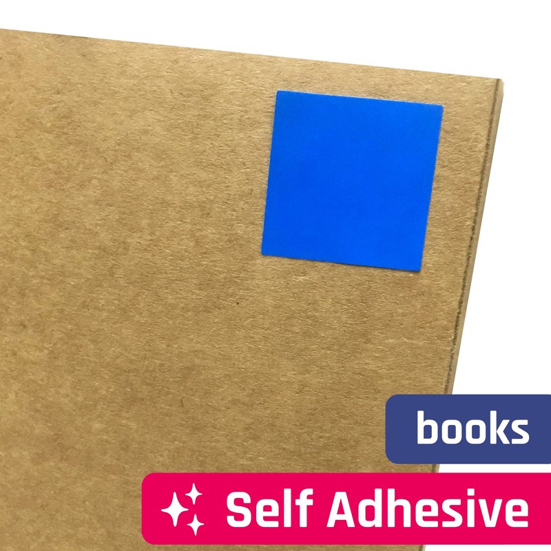 1200 Pack - 25mm Square Coloured Labels Stickers, 10 Colours
