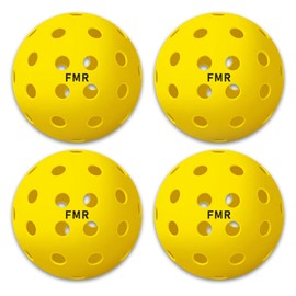 Feel my rhythm Pickleball Balls,40 Hole Outdoor Balls, USA Pickleball Approved Pickle Ball for Tournament Play, Crack-Resistant, Aerodynamics, 4 Packs