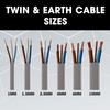 Primes DIY Electric Socket wire cable 2.5mm Twin and Earth