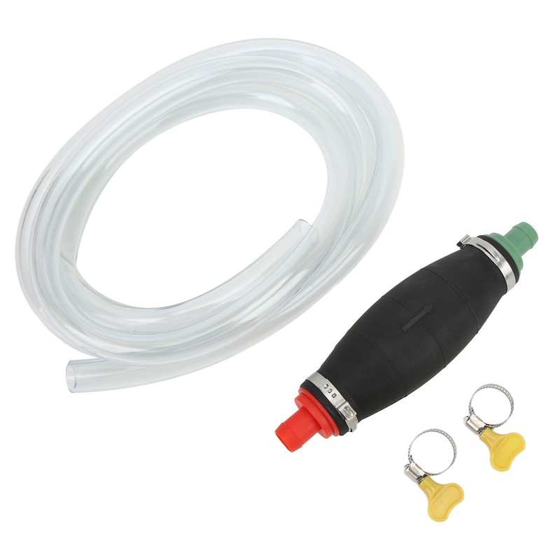 16mm/0.63in Siphon Hand Pump with 2m/6.6ft Hose Gasoline Fuel Water