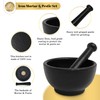 Cast Iron Mortar & Pestle Set 3.5 Inch, Herb Grinder,