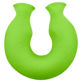 Reusable U-Shaped Hot Water Bottle with Soft Plush Cover – Dual Nozzle Neck Heat Pack for Women Men, Relieves Tension and Fatigue, Ideal for Winter, Bedtime, and Office Use (Green)