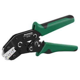 SN-02C Ratcheting Crimping Pliers for Insulated Terminals and Butt Connectors, AWG 23-13/0.25-2.5mm²-Wire Crimping Tool for Insulated Terminals and Wire Connectors