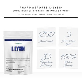 Pharmasports l lysine 250g bag