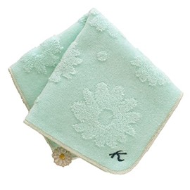 Kitamura 000208-0003-01 Flower Pattern Towel Handkerchief Women's (Navy/100% Cotton) Handkerchief Towel, Hand Towel, Handkerchief, Present, Gift