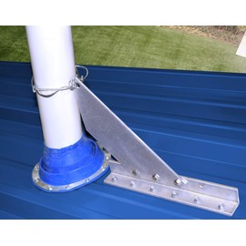VentSaver EZ Roof Vent Snow Guard for Stack Pipes and Chimneys