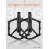 Pedal De Bicicleta Mtb Para Montaña Antideslizante Aluminio Negro