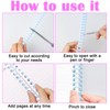 12 PCS Comb Binding Spines Plastic Spiral Binding Coils Binding