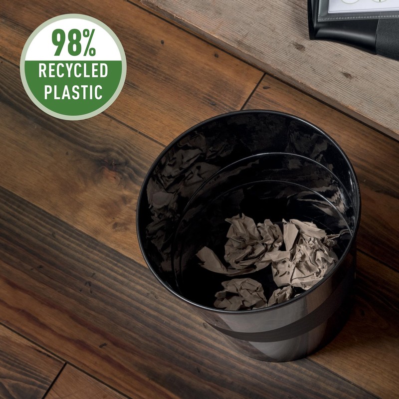 Leitz Waste Paper Bin, 15L Capacity, 100% Recyclable, Blue Angel