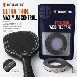 Pickleball Paddle Tungsten Tape Roll, Ultra Thin 1g Per Inch Weight Tape for Paddle Balance Setup and Gear Tuning