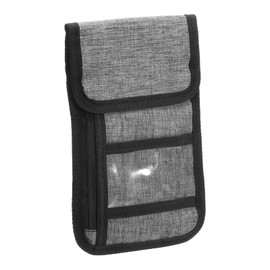 PATIKIL Travel Neck Wallet, Passport Holder RFID Blocking Waterproof Travel Organizer Pouch for Women & Men, Gray