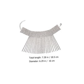 SAFIGLE Djustable Anklet Tassel for Women by Style Silver Foot Chain for Wedding Occasions