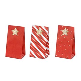 PartyDeco Advent Calendar for Filling Candy Bags Vintage Gift Bags Kids Boxes Christmas Advent