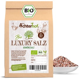 Luxury Salz Gewürzsalz 100g | Pfeffer der Malabarküste mit feinstem Fleur de Sel | ideal zu Steaks, Schmorgerichten und Saucen | vom Achterhof