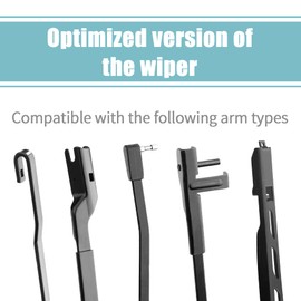 BJSIA 24" + 18" Premium Durable Stable and Quiet Auto Replacement Windshield Wiper Blades, Water Repellency Wiper Blade Car Accessories (Set of 2)