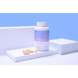 vP Vitality Pro Vitamin B Complex 60 Capsules - Methylated & Non-Methylated Mix of All 8 B Vitamins for Energy, Brain Function & Stress Support - Vegan, Third Party Tested