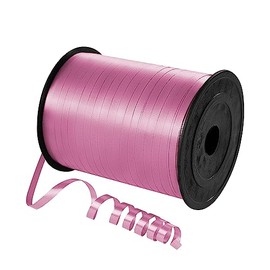 Quhora 500 Yards Pink Curling Ribbon for Gift Wrapping, 1/5 inch Wide Balloon Ribbon String for Florist Flower, Crafts, Wreaths, Christmas, Birthday Party, Wedding