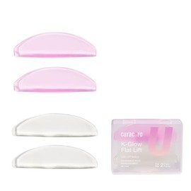 CURACORO Protectores para Lifting de Pestañas, 4 Unidades, Almohadillas Autoadhesivas Coreanas para Lifting de Pestañas, Protectores para Alisar Y Levantar Pestañas, Varillas de Silicona Reutilizables