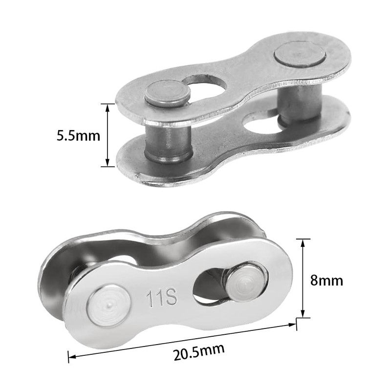 Kigauru 10 Pairs Bike Chain Connector 11 Speed Chain Steel