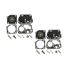 Carburetor Repair/Rebuild Kit Replaces ZAMA RB-142 For POULAN/WEED EATER RS32 Trimmer ZAMA C1U-W32 C1U-W32A (Pack of 2)