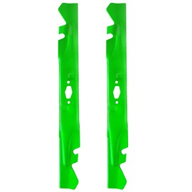 JXJKCZ 742P05510-X Lawn Mower Blade Fit for 46 Inch Deck Cub Ca det M TD XT2-LX46 XT1-LT46 ZTS1 ZT1 46, Replaces OEM 742-05510-X (Toothed Mulching), 2 Pack