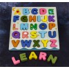 Unbranded alphabet and numbers wooden puzzle