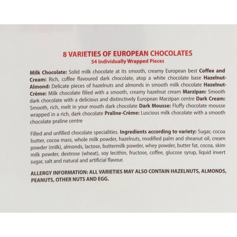 Mercer Merci Finest Assortment of European Chocolates 23.8 oz, 8