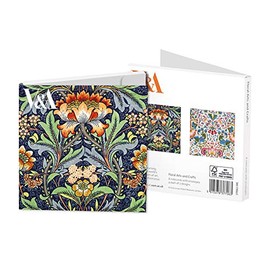 V&A - Floral Arts & Crafts Square Notecard Wallets
