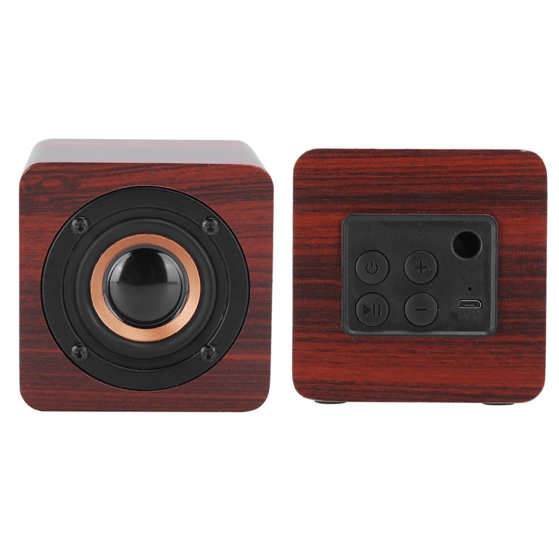 Bluetooth Mini Speaker Portable Wood Wireless Loudspeaker Sound System 3W