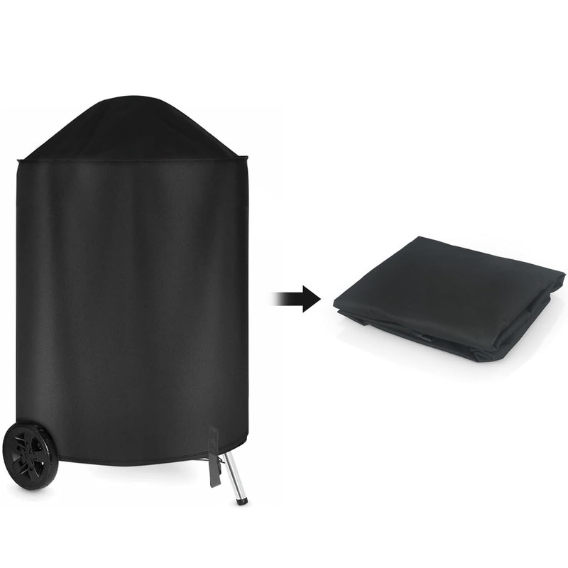 Grill Cover for Weber Barbecue with Handle, Kettle BBQ Cover