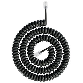Uvital 3 Meters Telephone Phone Handset Cable, 1Pack RJ9 Coiled Cord for Home Landline
