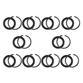 10 Sets 3/8" Square Drive Impact Wrench Retaining Ring Clips with O-Ring Compatible with Milwaukee-Type & 3/8" Standard Impact Wrenches Ideal for Pneumatic/Electric Tools