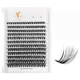 ACTROL Individual Eyelash Lashes Clusters 30D 0.07 8-16mm Mix D Curl - Natural & Bold Volume Lashes, Reusable DIY Lash Extensions for Customized Looks - Hypoallergenic & Cruelty-Free