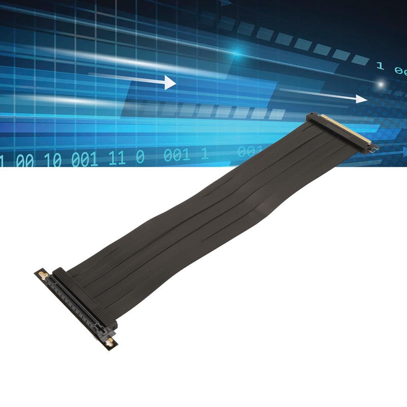 PCIE 4.0 X16 Riser Cable High Speed Flexible Shielding 90