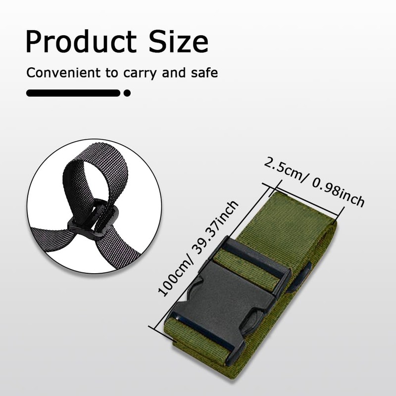 Tie Down Strap, Adjustable Nylon Strap, Car Luggage Straps, Heavy