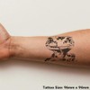 Large 'Happy Leopard Gecko' Temporary Tattoo (TO00074489)