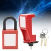 Lock Circuit Breaker Lockout Alloy Serrated Nylon Padlock 25mm Lockhole
