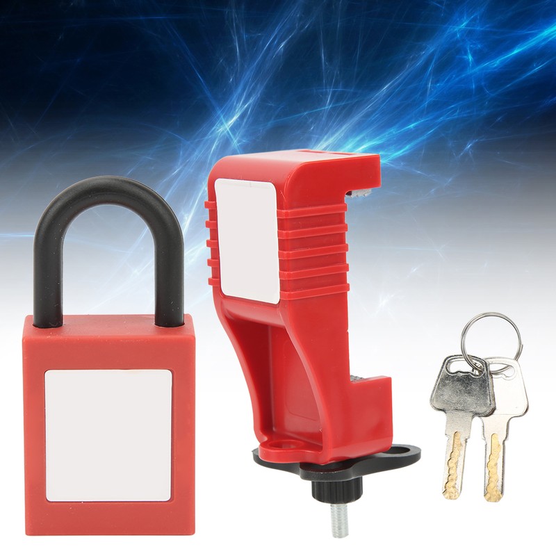 Lock Circuit Breaker Lockout Alloy Serrated Nylon Padlock 25mm Lockhole